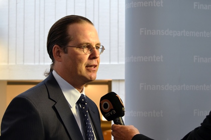 Finansminister Anders Borg med tofs